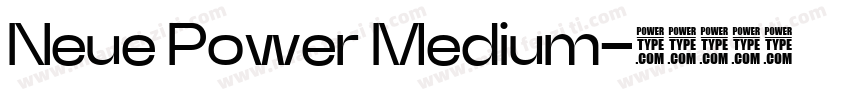 Neue Power Medium字体转换